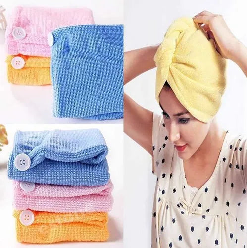 Assorted color Bath Hair Towel 3 PC SET