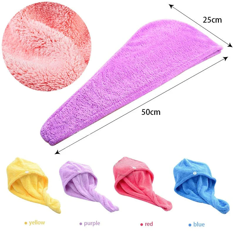 Assorted color Bath Hair Towel 3 PC SET